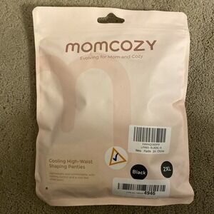 NEW‎ MOMCOZY COOLING HIGH-WAIST SHAPING PANTIES BLACK SIZE 2XL TUMMY CONTROL